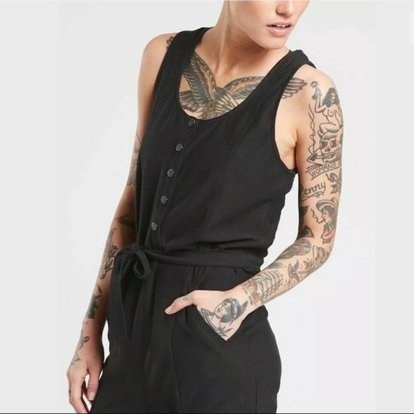 Athleta Farallon Romper Jumpsuit in Black - Picture 4 of 13